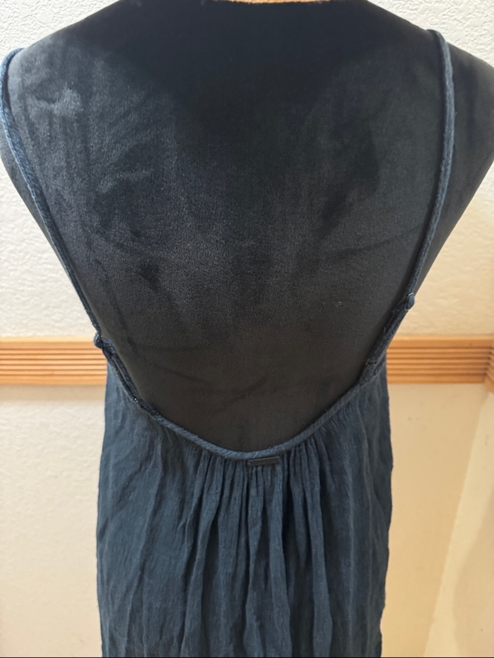 Billabong Black Spaghetti Strap Tiered Summer Top size S - Picture 5 of 6